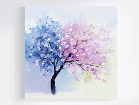 Vászonkép Canvas Természet Kert Fa Virágok Tavasz 40x40