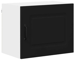 Fali konyhaszekrény 2 pcs Fekete 50 x 31 x 40 cm Faanyag