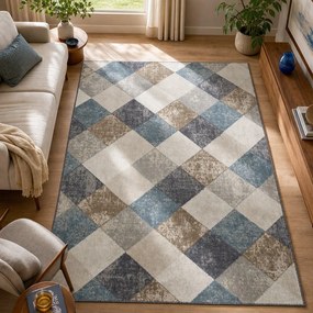 Kék-bézs szőnyeg 120x170 cm Terrain – Hanse Home