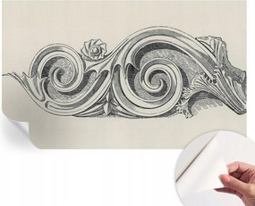 Öntapadós tapéta Divatos 3D fali ragasztóval Növényi dísz 416x254 cm