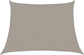 vidaXL világosszürke trapéz alakú HDPE napvitorla 160 g/m² 4/5 x 3 m