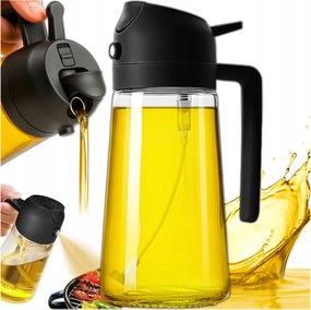 Ablakmosó Olaj Adagoló Ecet Porlasztó Üvegpalack 450 ML