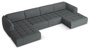 Sötétszürke sarokkanapé Hoku – Makamii