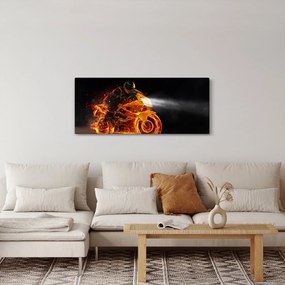 Kép - Motoros lángokkal (120x50 cm)