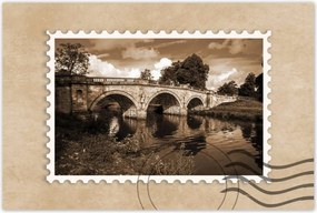 Poszterek 90x60 Híd a szépia folyón