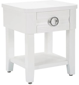 Fehér jegenyefenyő éjjeliszekrény Shine – Mauro Ferretti