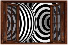 Poszterek 120x80 Absztrakt fekete-fehér