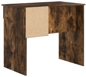 Tárolós asztal Füstölt tölgy 90x49.5x75 cm Mérnöki fa