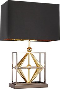 Cosmolight modern asztali lámpa quito fekete fekete króm arany cost01939bk au
