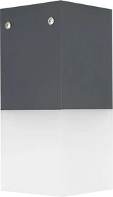 Kültéri mennyezeti lámpa sötétszürke fehér téglalap alakú 22 cm Su-ma