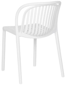 Fehér műanyag étkezőszék Alia – Ixia