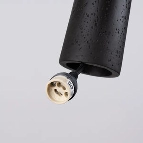 Sollux SL.1355 - Csillár zsinóron ELECTRA 1xGU10/10W/230V beton/fekete