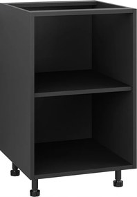 Korpusz fekete alsó konyhaszekrény 50/82 tartozékokkal