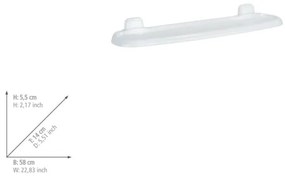 WENKO 17943100 - PURE polc 58x14 cm fehér