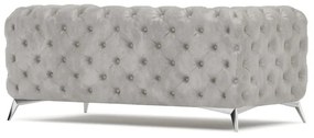 Világosszürke bársony kanapé 185 cm Chelsea – Ropez