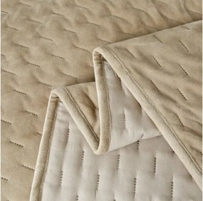 Bársony ágytakaró ASTRALIA, bézs színű Méret: 200 x 220 cm