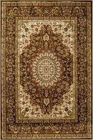 Nappali Szőnyeg Díszes Elegáns Bézs Barna Rose 200x290 cm