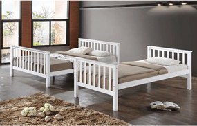 Emeletes, kinyitható ágy , fehér, BAGIRA