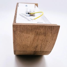 Brilagi - LED fali lámpa CARVALHO 1xE27/60W/230V tölgy cseresznye