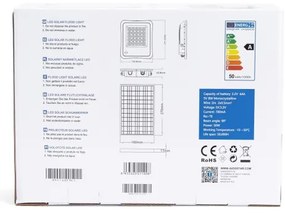 Aigostar - LED állítható fényerőjű napelemes reflektor 50W, IP65, DO