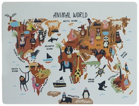 Animals Worldmap íróasztal alátét, 55 x 35 cm - Really Nice Things
