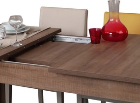 Huqqa étkezőasztal, sötét tölgy, 78 cm