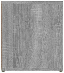 2 db szürke sonoma színű szerelt fa TV-szekrény 80x31,5x36 cm