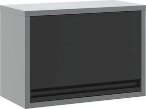 vidaXL Szerszám szekrény tárolóval Fekete és Szürke 50 x 25 x 35 cm