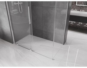 Mexen Velar, tolóajtós zuhanykabin 150 (ajtó) x 70 (fal) cm, 8mm átlátszó üveg, króm profil, 871-150-070-01-01