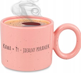 Bögre XXL Rózsaszín Pároknak Ajándék Évfordulóra Kávé Te Tökéletes Reggel