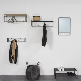 Fali tükör fogassal 40x60 cm Clint – Spinder Design