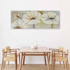 Gario Vászonkép Három virág és egy bimbó Méret: 120 x 40 cm