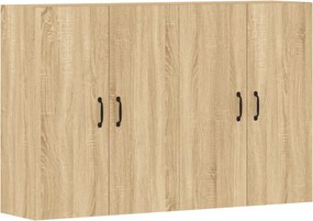 vidaXL 2 db sonoma tölgy színű szerelt fa falra szerelhető szekrény