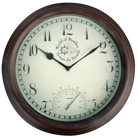 Time kültéri falióra hőmérővel - Esschert Design