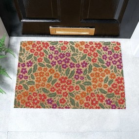 Kókuszrost lábtörlő 40x60 cm Floral – Artsy Doormats