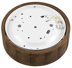 Brilagi - LED mennyezeti lámpa CARVALHO 1xE27/60W/230V tölgy-dió, átm. 27 cm