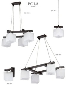 Jupiter 1098 - PO4 - Függeszték POLA 4xE27/60W/230V wenge