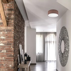 SIRJA mennyezeti lámpa 1xE27/60W/230V, 35 cm átmérő, barna