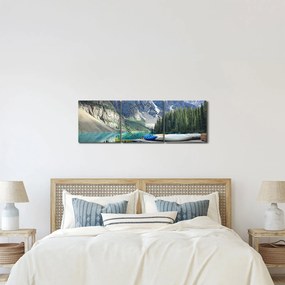 Kép - Moraine Lake (órával) (90x30 cm)