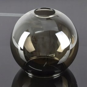 Csillár rúdon VASCO 6xE27/60W/230V fekete/füstös fekete