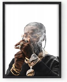 Pop Smoke keretes poszter Nappaliba 20x30 cm Ajándék ötlet