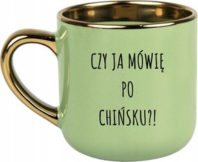 Bögre Zöld 400ml Ajándék Vicces Anyák Napja Beszélek Kínaiul?!