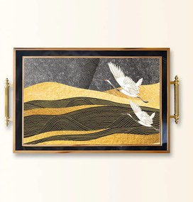 Üveg tálca, 38×24 cm – TPA9858