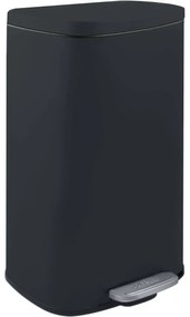 Spirella Soft-close Akira pedálos hulladékgyűjtő 30 l, matt fekete, 30 l