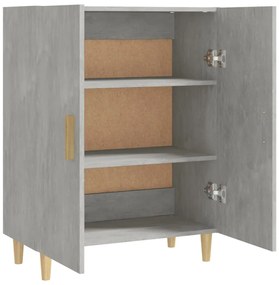 betonszürke szerelt fa tálalószekrény 70 x 34 x 90 cm