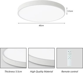 Brilagi-LED állítható fényű POOL SMART LED/48W/230V 3000-6000K 40 cm+DO fehér