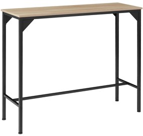 tectake 404339 étkezőasztal kerry industrial 120x40x100,5cm - könnyű fa, tölgy sonoma
