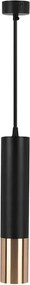Függő lámpa pont fekete arany cső az asztal felett étkező sziget V-tac