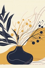 Poszter 61x91,5cm Sötét levelek nyugalma