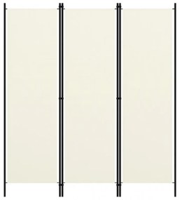 Krémfehér 3 paneles paraván 150 x 180 cm